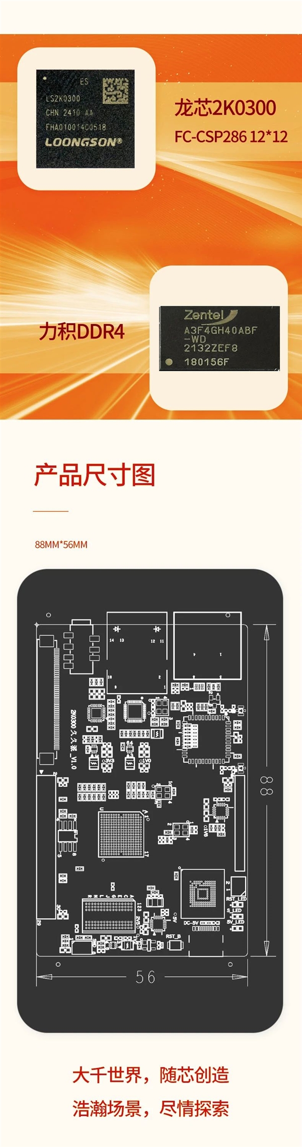 龙芯2K0300触控一体机发布：自主架构单核1GHz  功耗不到1W