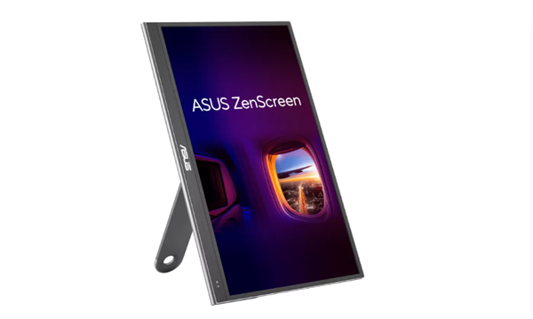 华硕推出ZenScreen  OLED  MQ16AHE便携式显示器：全新支架设计
