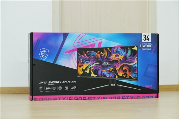 240Hz高刷+1800R曲率！微星MPG  341CQPX  QO-OLED显示器图赏
