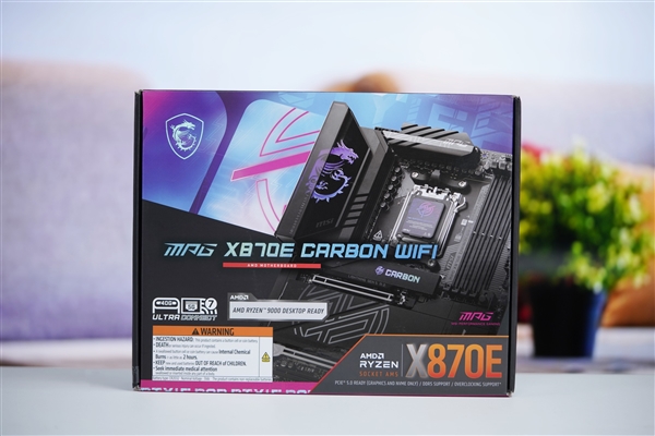 AMD锐龙9000新座驾！微星MPG  X870E  CARBON  WiFi主板图赏