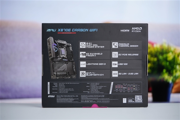 AMD锐龙9000新座驾！微星MPG  X870E  CARBON  WiFi主板图赏
