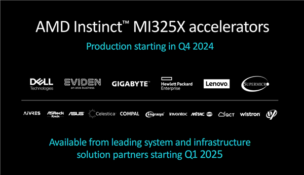 AMD发布新GPU加速卡Instinct  MI325X：八卡2TB  HBM3E、FP8性能超每秒2亿亿次