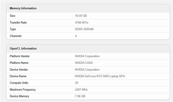 移动版RTX 5050性能分析：支持DLSS4多帧生成的RTX 4060