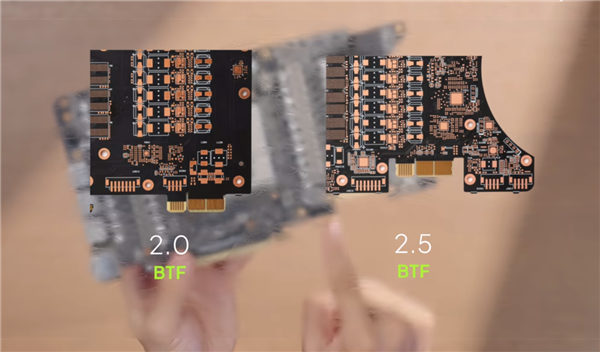 华硕首发背插2.5 RTX 5090：上下两个供电接口、极限供电2100W