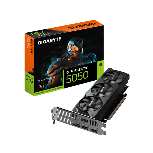 技嘉推出半高刀卡RTX 5050：居然用上了三风扇！