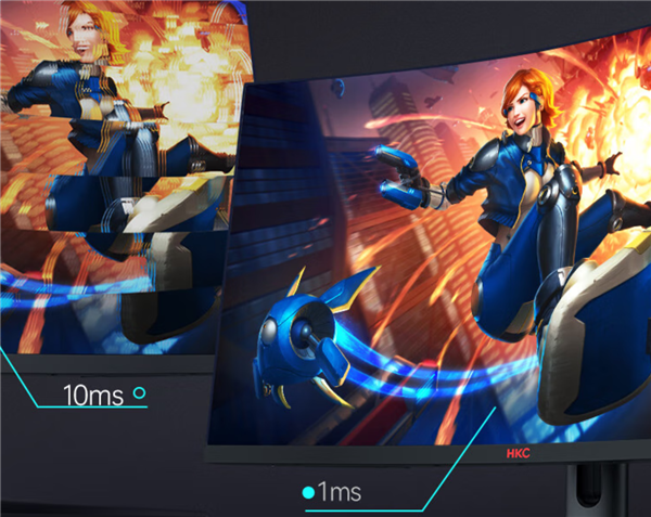 国补1189元！HKC发布31.5英寸电竞显示器：2K 240Hz VA曲面屏