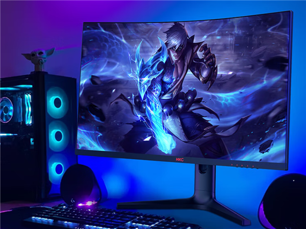 国补1189元！HKC发布31.5英寸电竞显示器：2K 240Hz VA曲面屏
