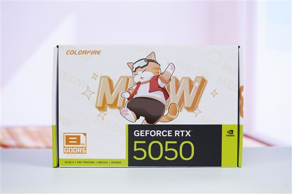 橘白小清新！七彩虹COLORFIRE RTX 5050 MEOW橘影橙DUO OC图赏