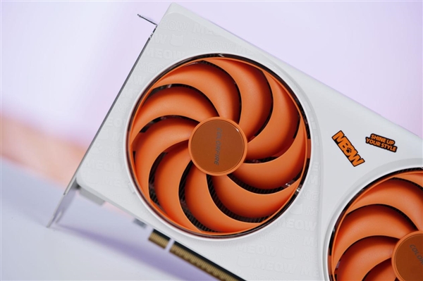 橘白小清新！七彩虹COLORFIRE RTX 5050 MEOW橘影橙DUO OC图赏