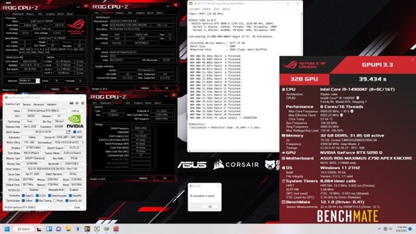影驰RTX 5090D创新世界记录！疯狂的3.65GHz+36Gbps GDDR7